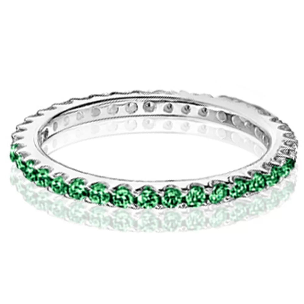 925-sterling-silver-wedding-green-emerald-round-cz-eternity-band-accent-engagement-ring-geb