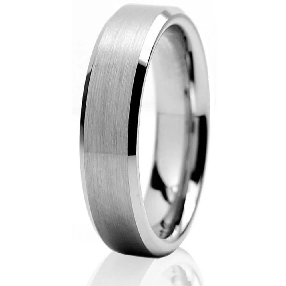 silver-6mm-tungsten-brushed-beveled-mens-ring-wedding-band-engagement-anniversary-sbr