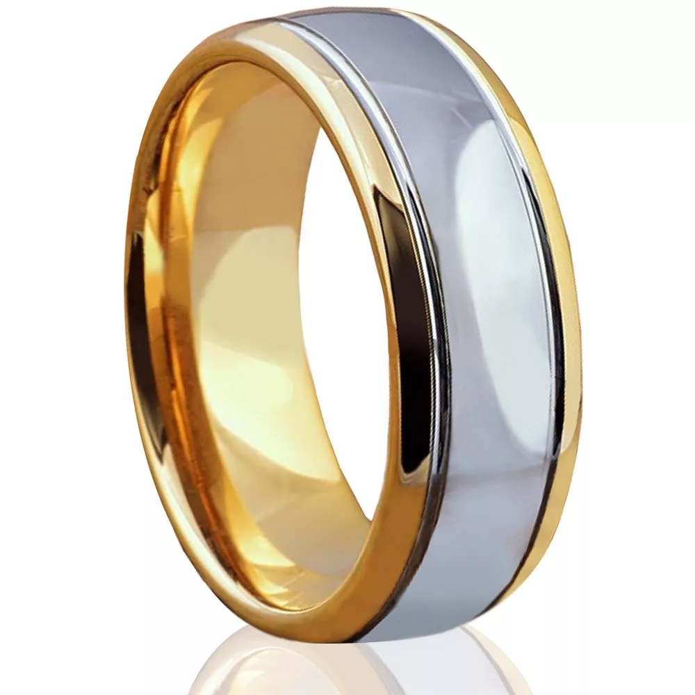 silver-gold-8mm-tungsten-dome-polished-mens-ring-wedding-band-engagement-gsr