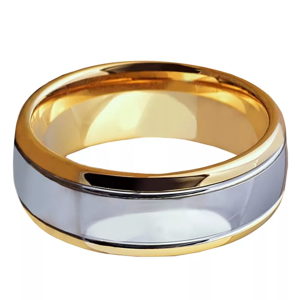 silver-gold-8mm-tungsten-dome-polished-mens-ring-wedding-band-engagement-gsr_lnhmws