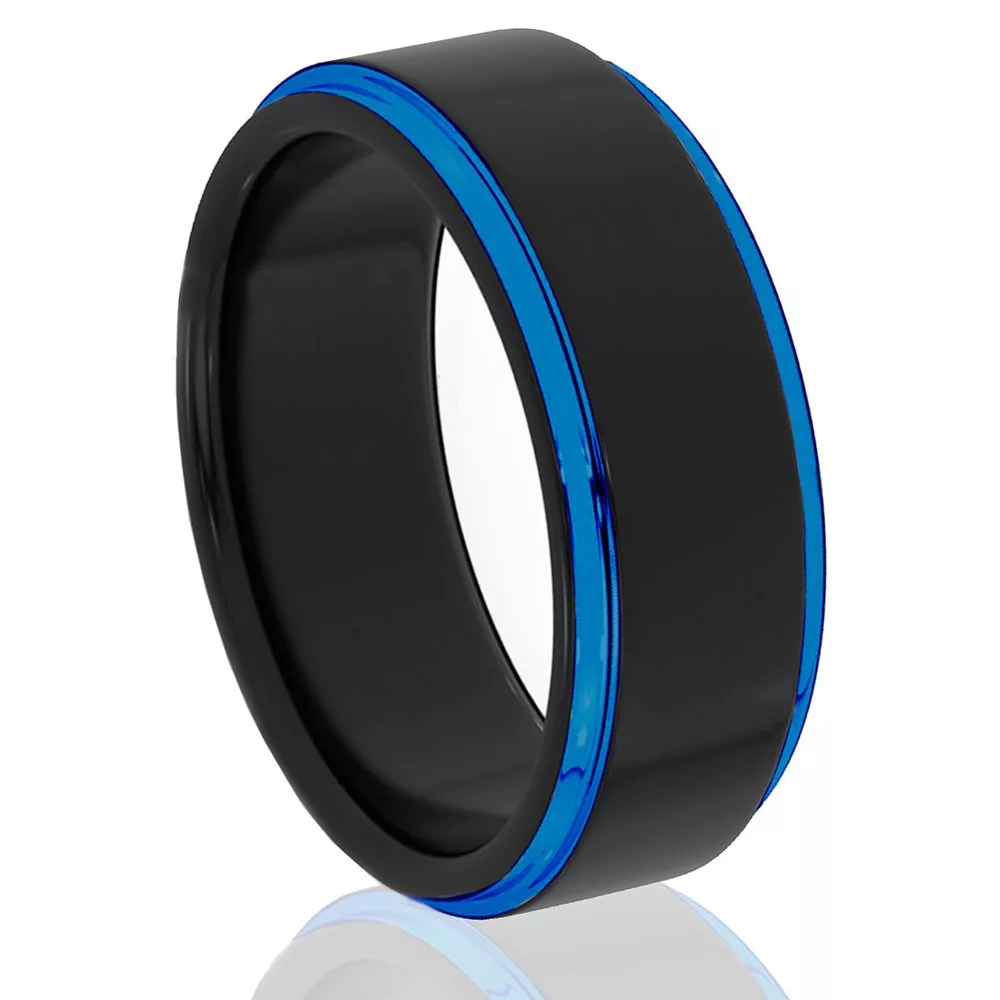 tungsten-carbide-8mm-black-blue-brushed-wedding-ring-band-ble