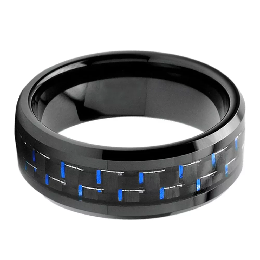 Tungsten-Carbide-Mens-Black-and-Blue-Carbon-Fiber-Inlay-Ring-8-mm-bfb_msee56